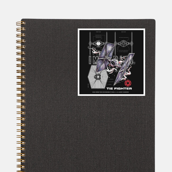 The Imperial Fighter-None-Glossy-Sticker-alfbocreative