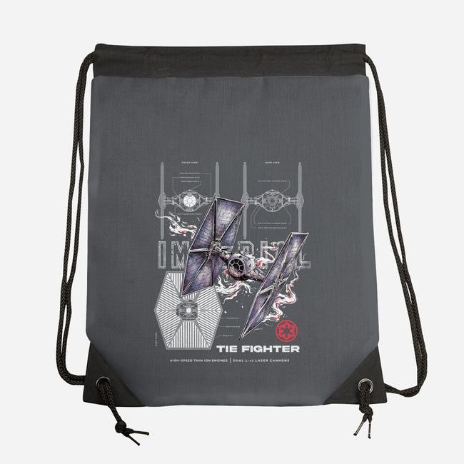 The Imperial Fighter-None-Drawstring-Bag-alfbocreative