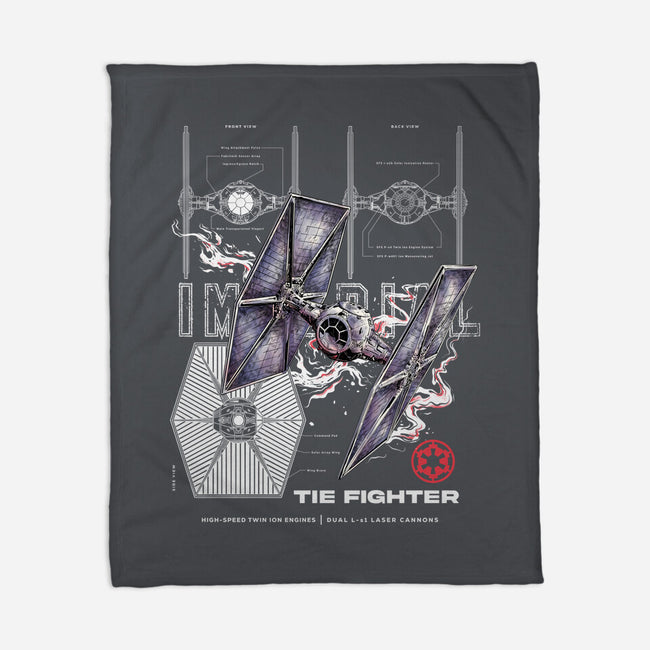 The Imperial Fighter-None-Fleece-Blanket-alfbocreative
