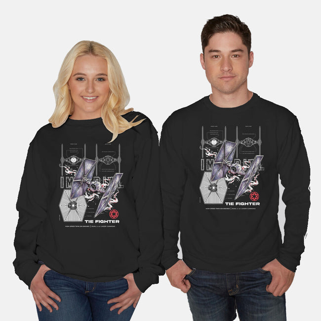 The Imperial Fighter-Unisex-Crew Neck-Sweatshirt-alfbocreative