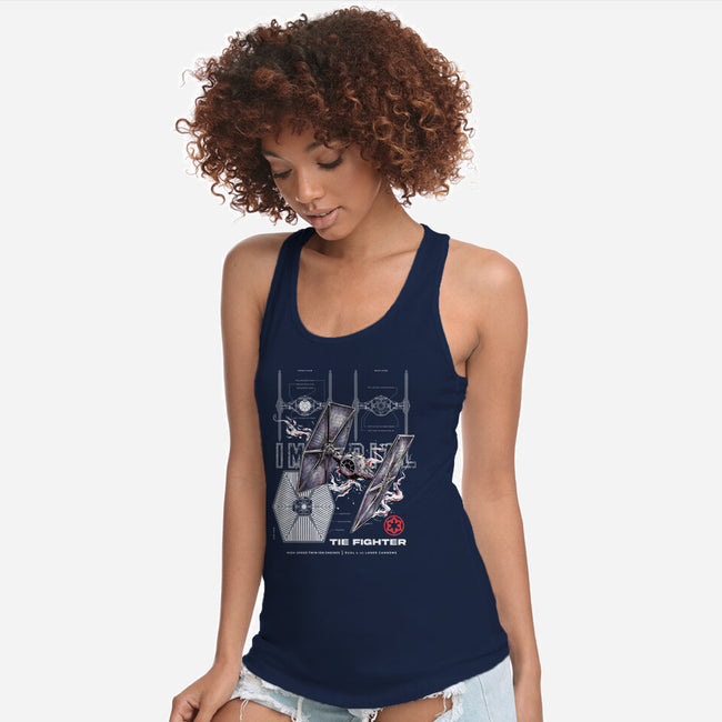 The Imperial Fighter-Womens-Racerback-Tank-alfbocreative