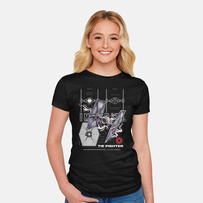 The Imperial Fighter-Womens-Fitted-Tee-alfbocreative