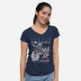 The Imperial Fighter-Womens-V-Neck-Tee-alfbocreative