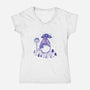 My Neighbor Winter-Womens-V-Neck-Tee-PopCultureWizard