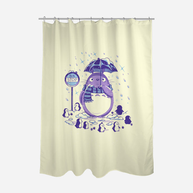 My Neighbor Winter-None-Polyester-Shower Curtain-PopCultureWizard