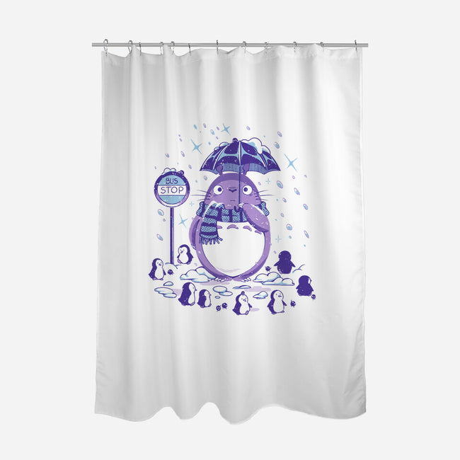 My Neighbor Winter-None-Polyester-Shower Curtain-PopCultureWizard