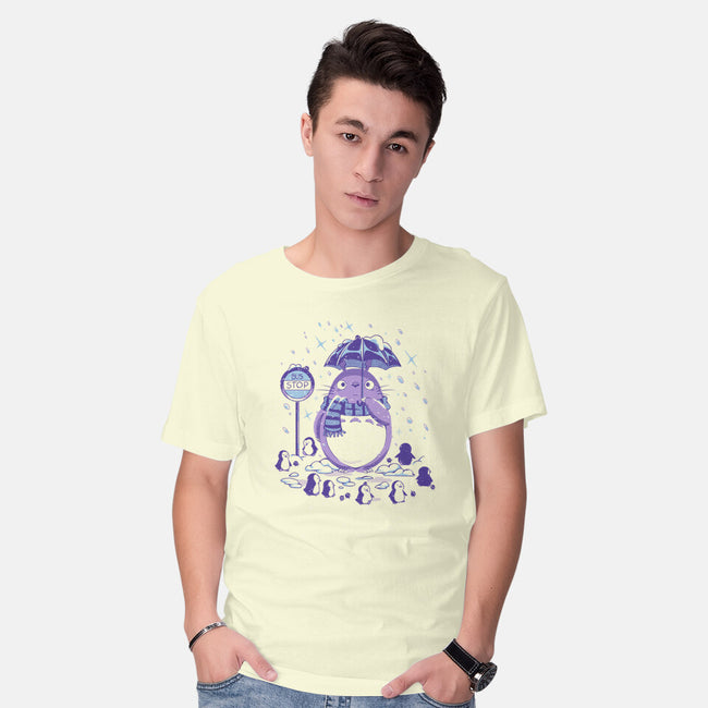 My Neighbor Winter-Mens-Basic-Tee-PopCultureWizard