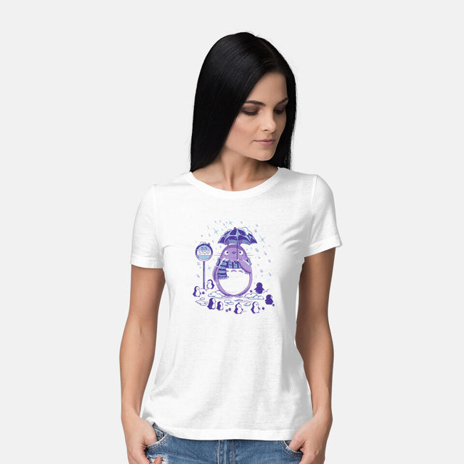 My Neighbor Winter-Womens-Basic-Tee-PopCultureWizard