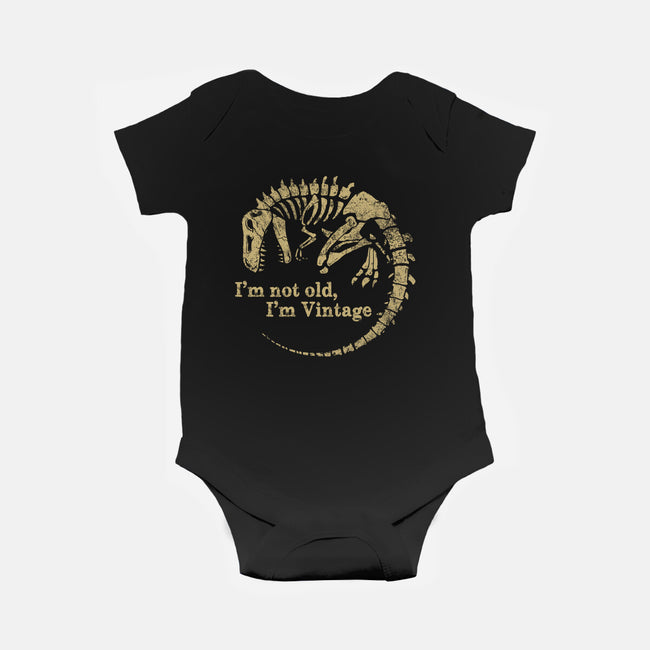 Not Old Just Vintage-Baby-Basic-Onesie-PopCultureWizard