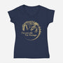 Not Old Just Vintage-Womens-V-Neck-Tee-PopCultureWizard