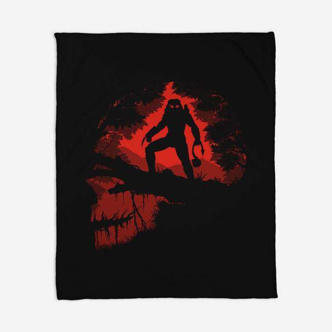 Skull Hunter-None-Fleece-Blanket-pigboom
