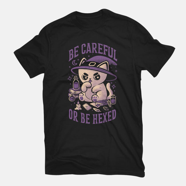 Be Careful Or Be Hexed-Womens-Fitted-Tee-eduely