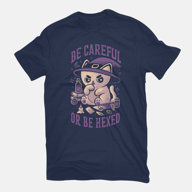 Be Careful Or Be Hexed-Womens-Fitted-Tee-eduely