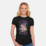 Be Careful Or Be Hexed-Womens-Fitted-Tee-eduely