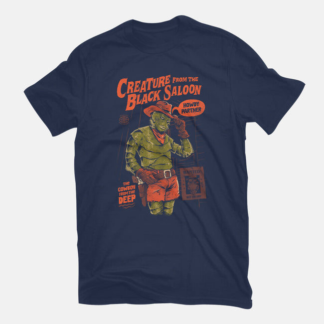 The Creature From The Black Saloon-Mens-Basic-Tee-eduely