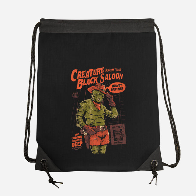 The Creature From The Black Saloon-None-Drawstring-Bag-eduely