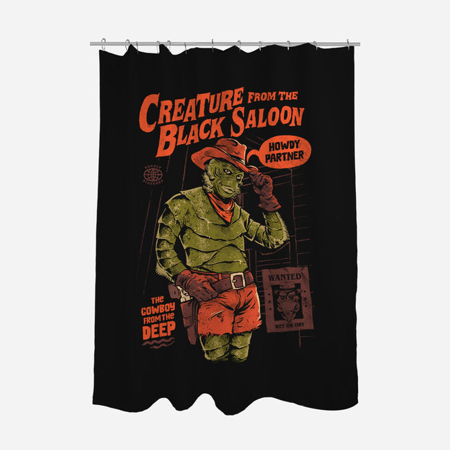 The Creature From The Black Saloon-None-Polyester-Shower Curtain-eduely