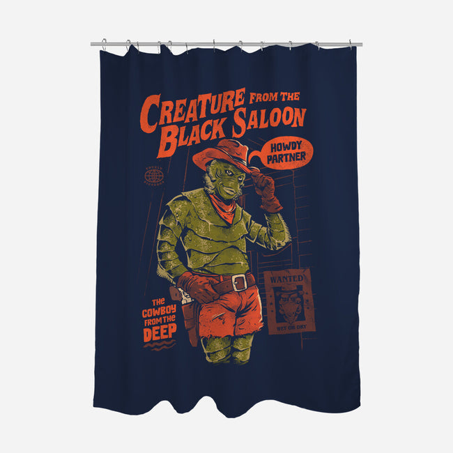 The Creature From The Black Saloon-None-Polyester-Shower Curtain-eduely