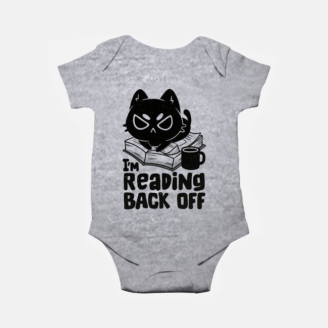I'm Reading Back Off Cat-Baby-Basic-Onesie-koalastudio