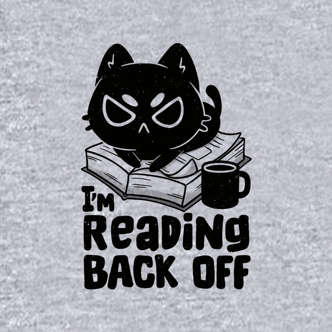 I'm Reading Back Off Cat-Womens-V-Neck-Tee-koalastudio