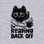 I'm Reading Back Off Cat-Womens-V-Neck-Tee-koalastudio