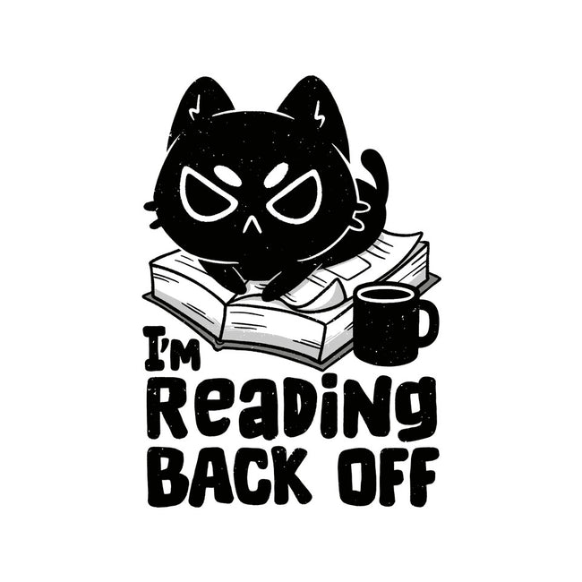 I'm Reading Back Off Cat-Womens-V-Neck-Tee-koalastudio
