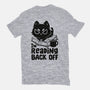 I'm Reading Back Off Cat-Womens-Fitted-Tee-koalastudio