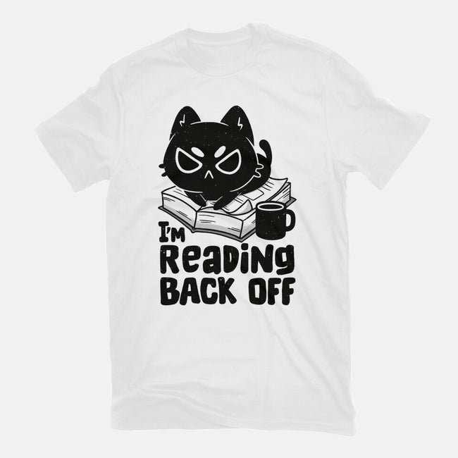 I'm Reading Back Off Cat-Womens-Fitted-Tee-koalastudio