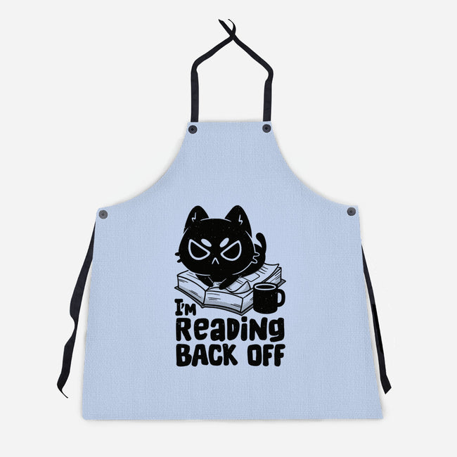 I'm Reading Back Off Cat-Unisex-Kitchen-Apron-koalastudio