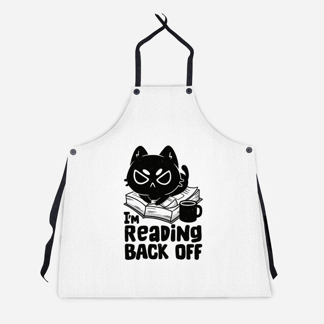 I'm Reading Back Off Cat-Unisex-Kitchen-Apron-koalastudio