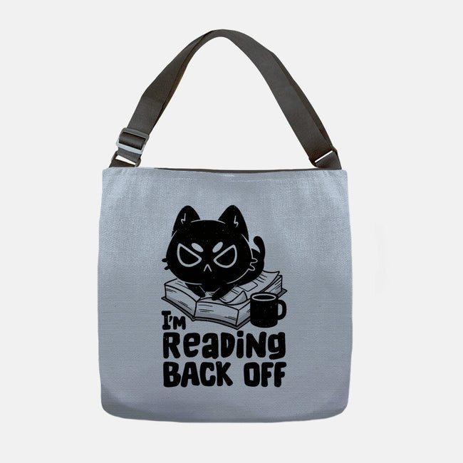 I'm Reading Back Off Cat-None-Adjustable Tote-Bag-koalastudio