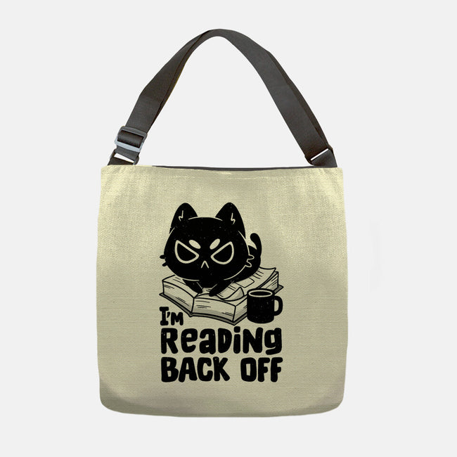 I'm Reading Back Off Cat-None-Adjustable Tote-Bag-koalastudio