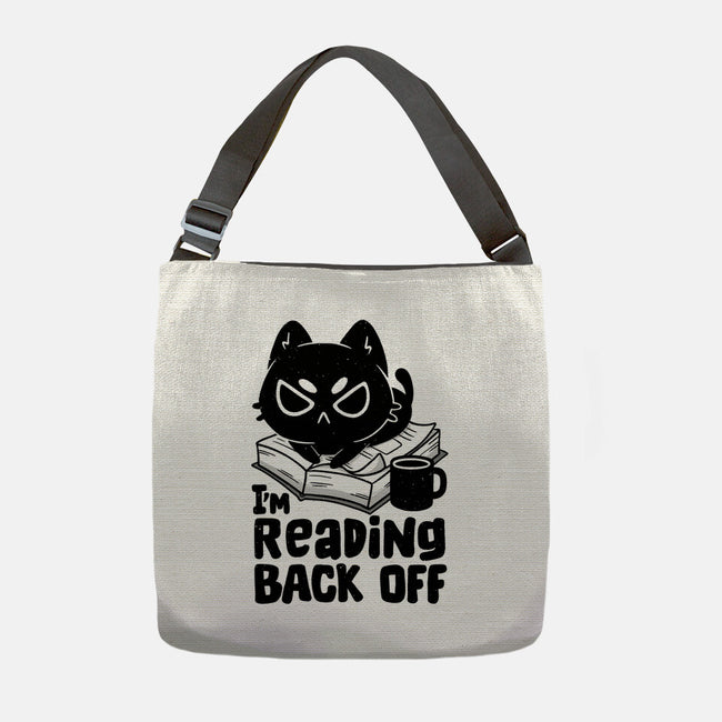 I'm Reading Back Off Cat-None-Adjustable Tote-Bag-koalastudio