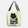 I'm Reading Back Off Cat-None-Basic Tote-Bag-koalastudio