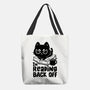 I'm Reading Back Off Cat-None-Basic Tote-Bag-koalastudio