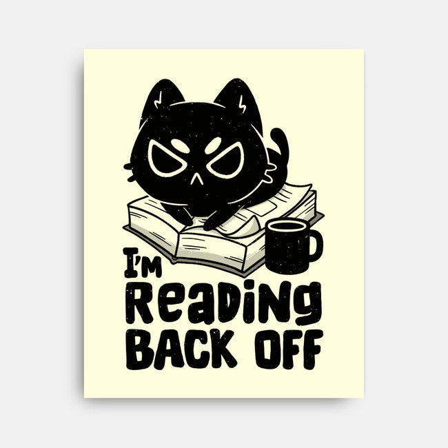 I'm Reading Back Off Cat-None-Stretched-Canvas-koalastudio