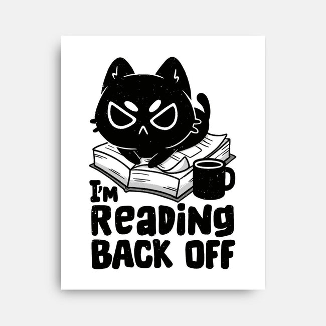 I'm Reading Back Off Cat-None-Stretched-Canvas-koalastudio