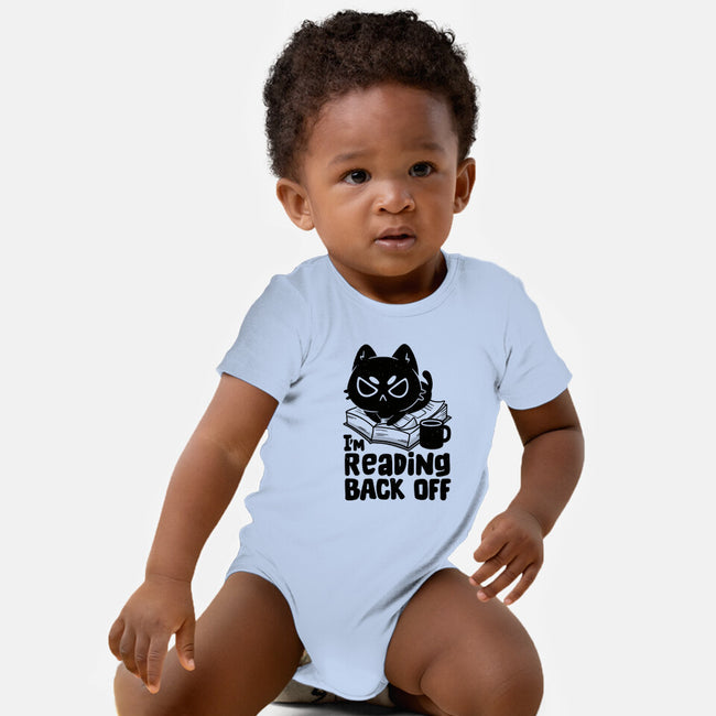 I'm Reading Back Off Cat-Baby-Basic-Onesie-koalastudio