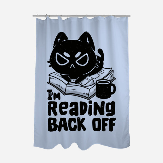 I'm Reading Back Off Cat-None-Polyester-Shower Curtain-koalastudio