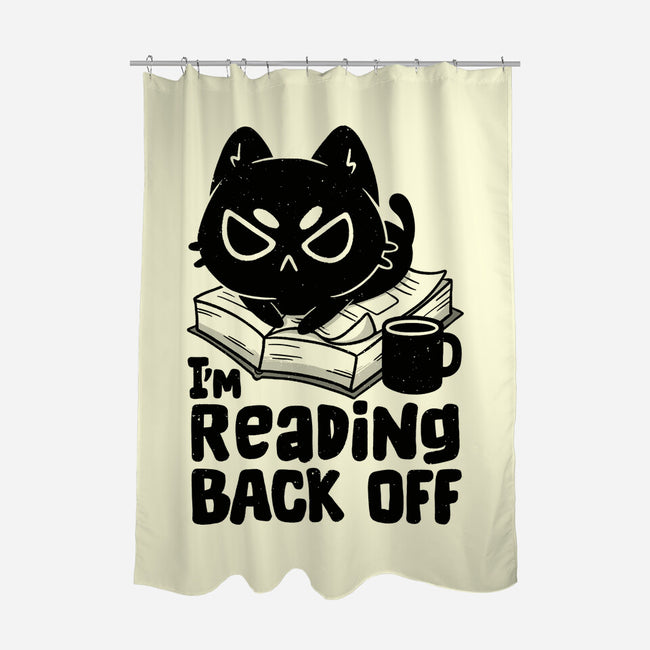 I'm Reading Back Off Cat-None-Polyester-Shower Curtain-koalastudio