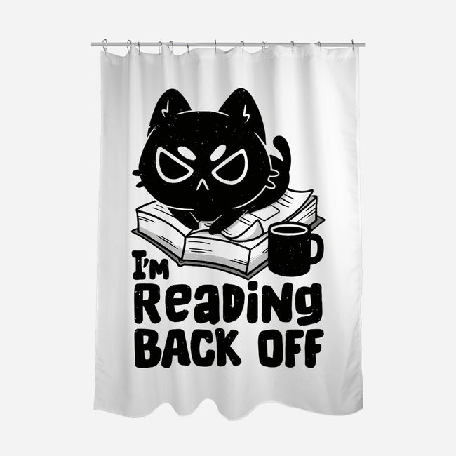 I'm Reading Back Off Cat-None-Polyester-Shower Curtain-koalastudio