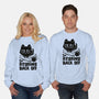 I'm Reading Back Off Cat-Unisex-Crew Neck-Sweatshirt-koalastudio