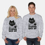 I'm Reading Back Off Cat-Unisex-Crew Neck-Sweatshirt-koalastudio