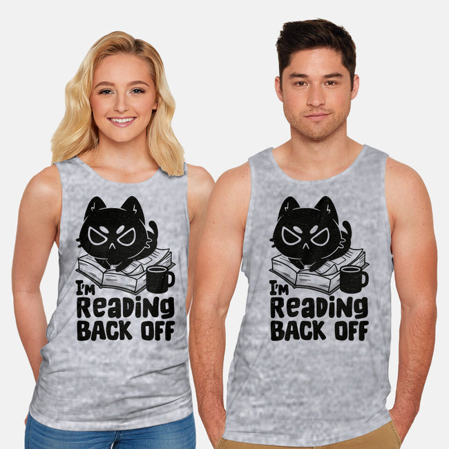 I'm Reading Back Off Cat-Unisex-Basic-Tank-koalastudio