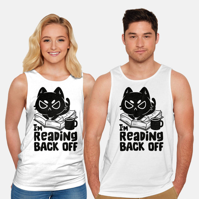 I'm Reading Back Off Cat-Unisex-Basic-Tank-koalastudio