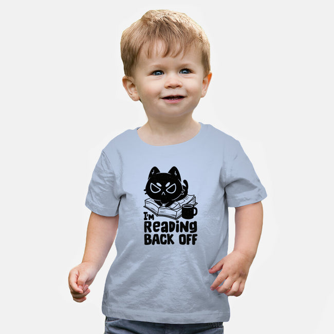 I'm Reading Back Off Cat-Baby-Basic-Tee-koalastudio