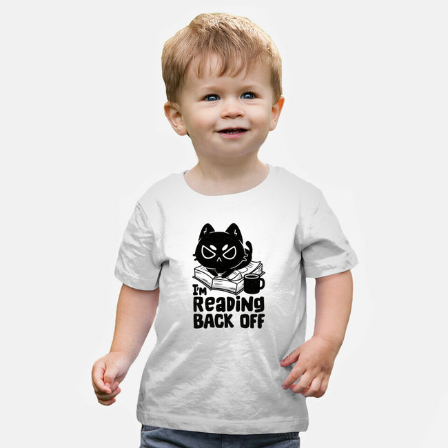 I'm Reading Back Off Cat-Baby-Basic-Tee-koalastudio