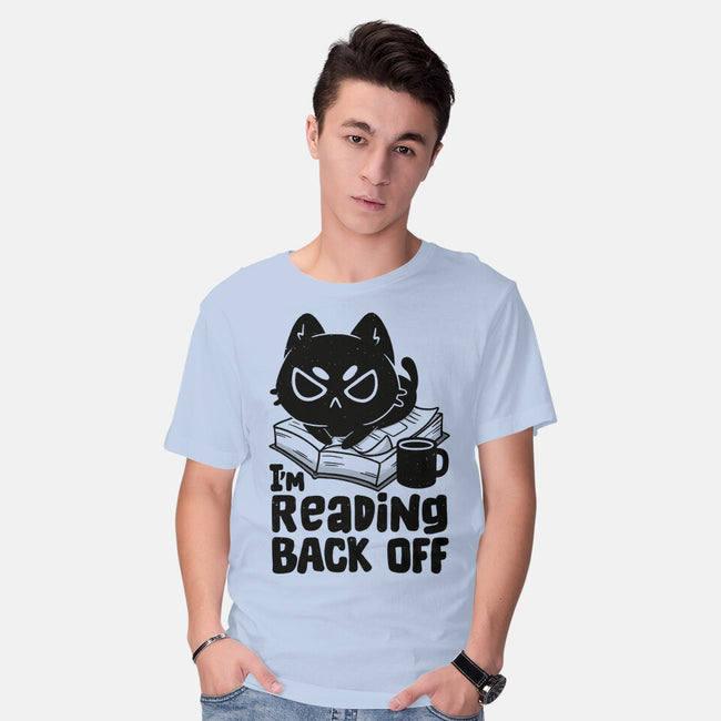 I'm Reading Back Off Cat-Mens-Basic-Tee-koalastudio