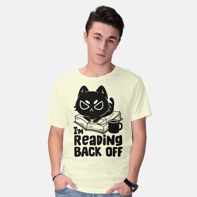 I'm Reading Back Off Cat-Mens-Basic-Tee-koalastudio
