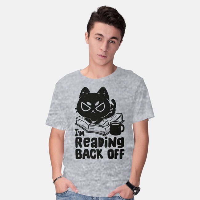I'm Reading Back Off Cat-Mens-Basic-Tee-koalastudio